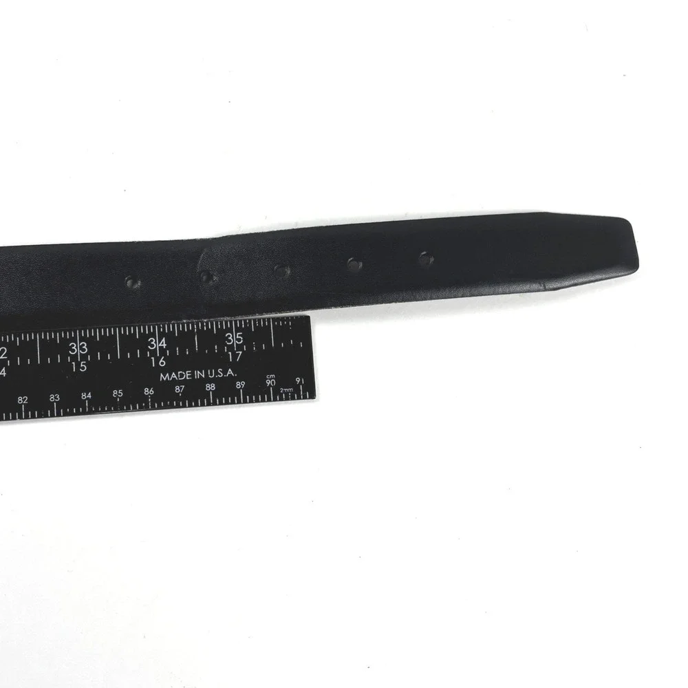 Geoffrey Beene‎ Belt Mens 36 Black Gold Buckle Italy Dress
